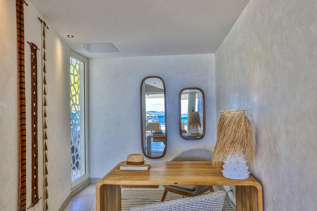 48 Villa à louer piscine vue mer Cul de Sac Saint Martin_bureau chambre 5